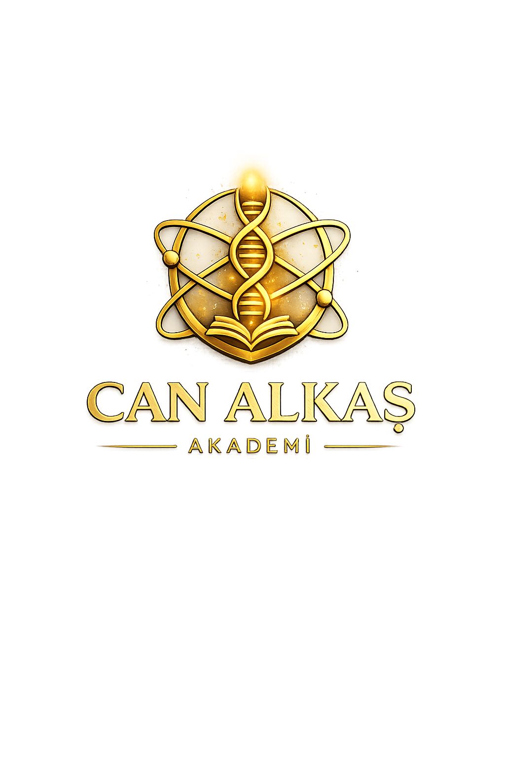 Can Alkaş Akademi Minimalist Altın Logo